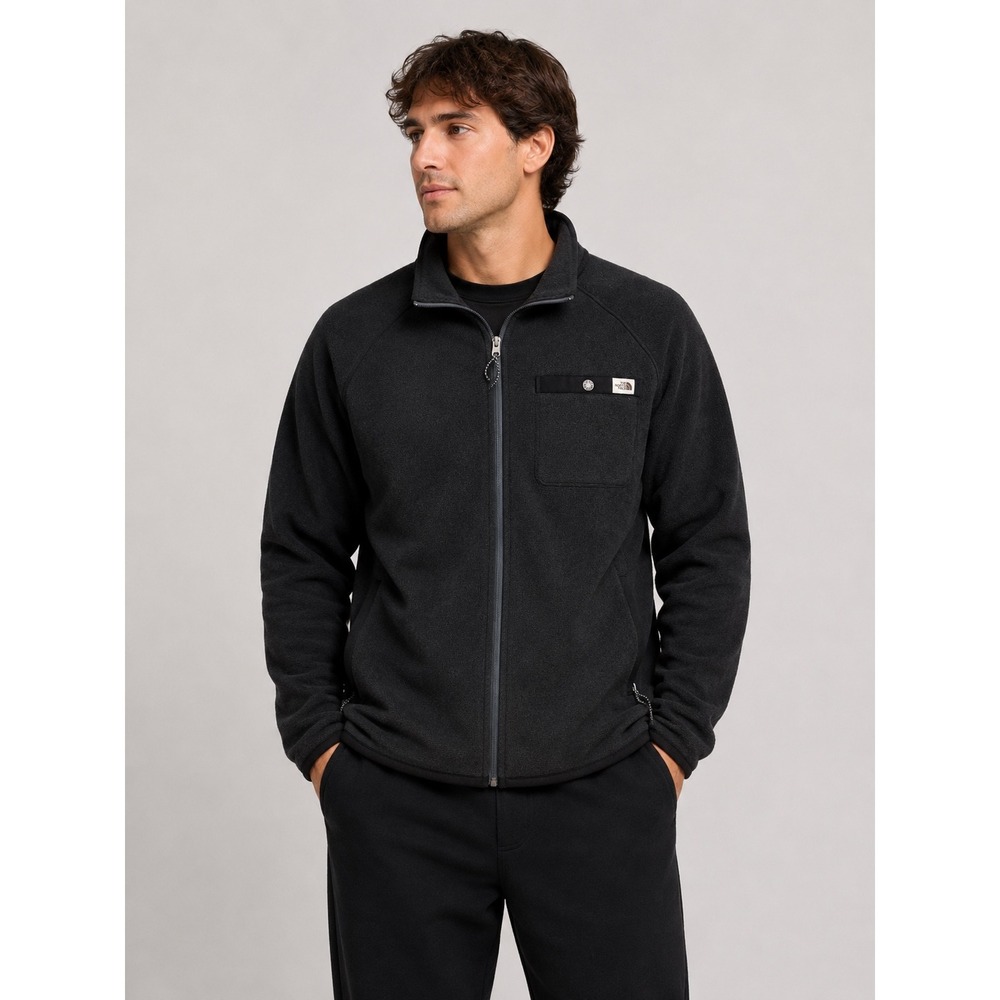 The North Face Fleece Jacket Mens XL Black Excellent Full Zip Gordon Lyons
